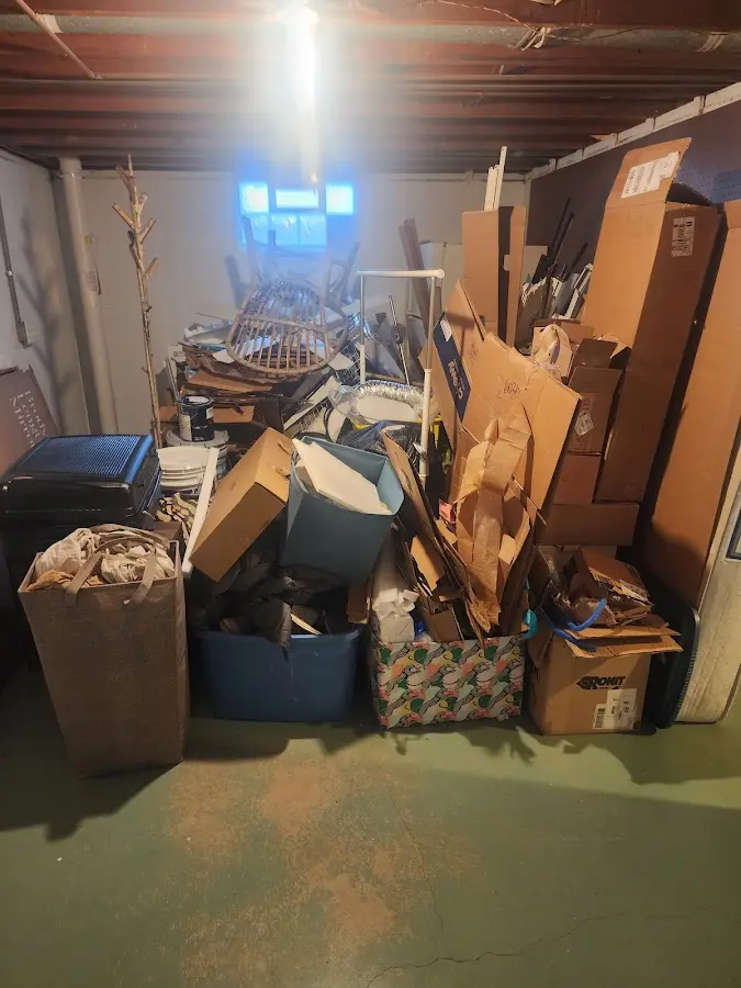 Roll-off dumpster container at job site for Concrete Dumpster Rental in Baldwyn